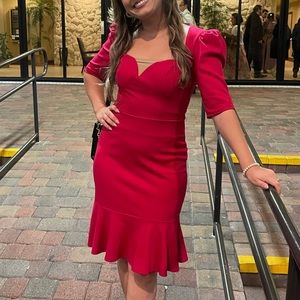 PREMIERE AMOUR HOT PINK DRESS